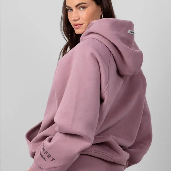 COMFRT Women's Tranquil Orchid Hoodie and Sweatpants - Picture 3 of 7